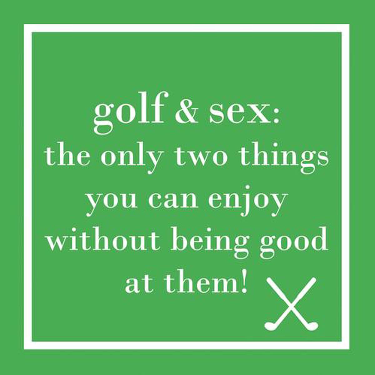 GOLF BEVERAGE NAPKIN