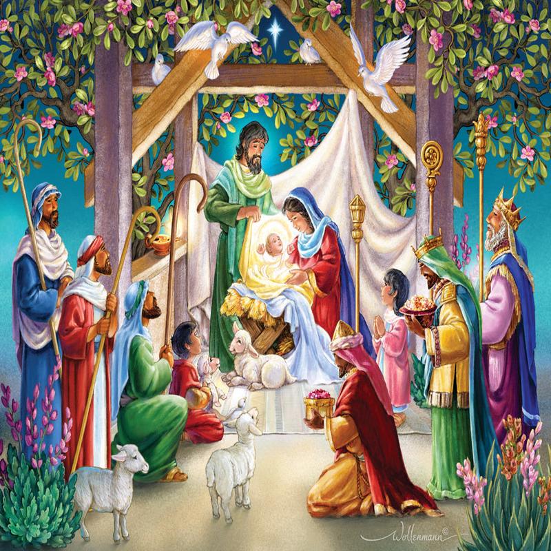 Magi at the Manger Jigsaw Puzzle 550 pieces