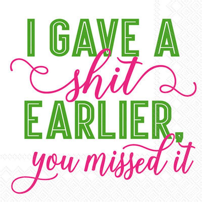 YOU MISSED IT COCKTAIL NAPKIN