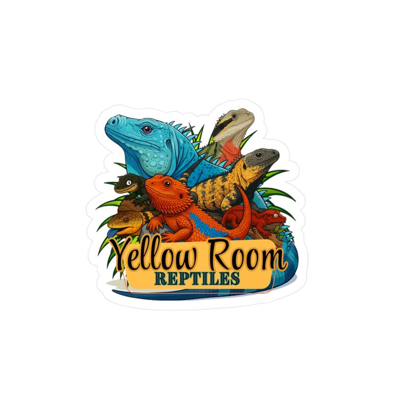 Vibrant Yellow Room Reptiles Vinyl Decals