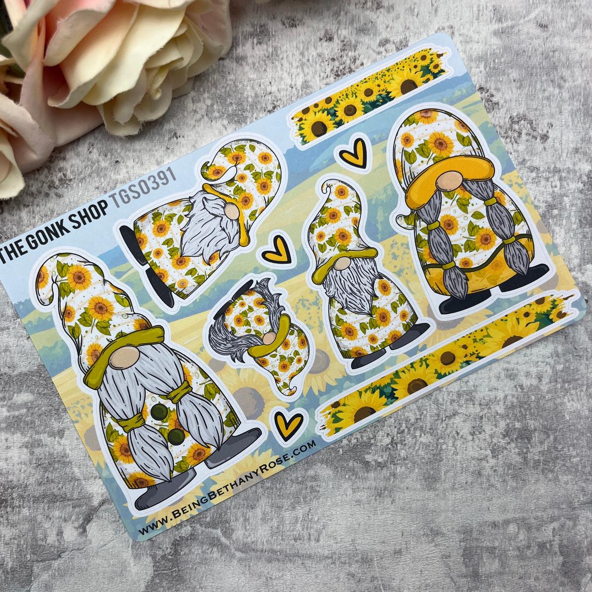 Lauren Sunflower Gonk Stickers (TGS0391)