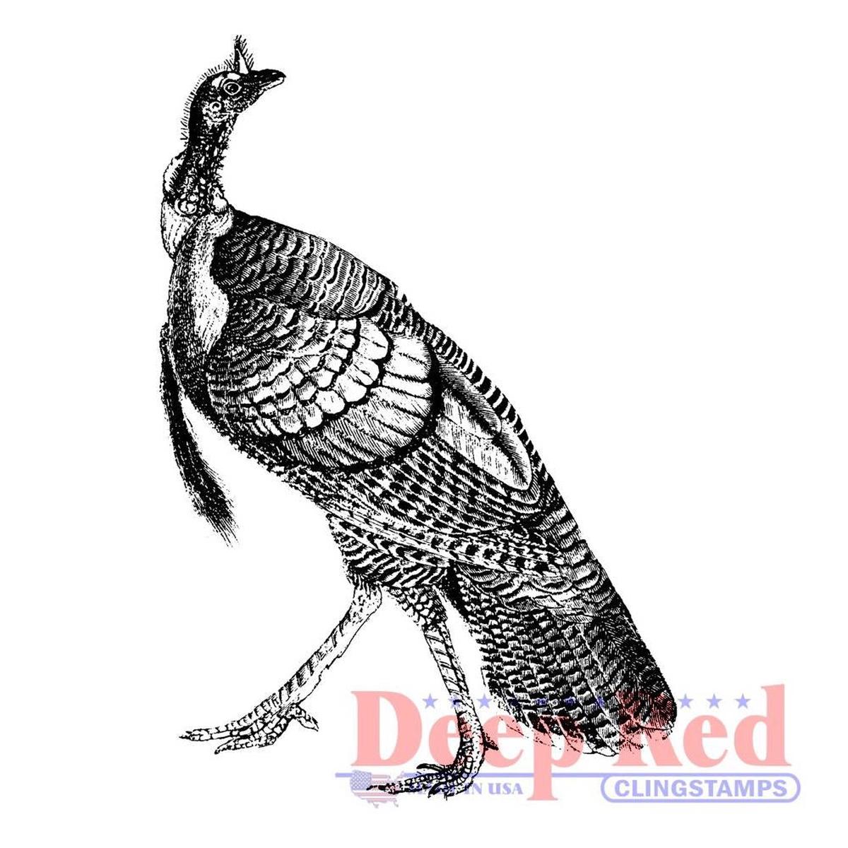 Deep Red Stamp - Tom Turkey