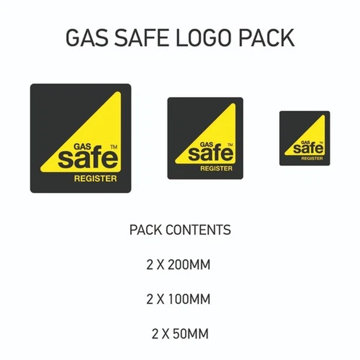 Gas Safe logo Pack Graphics Kit Sign Writing Vehicle lettering Livery