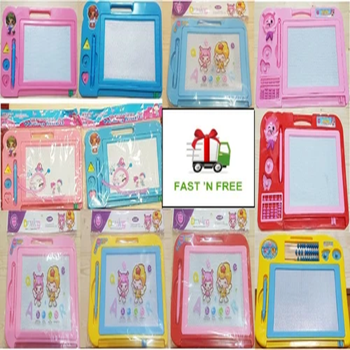 New Magic Writer Magnetic Easy Writing Drawing Slate Board Color Doodle Pad Kids