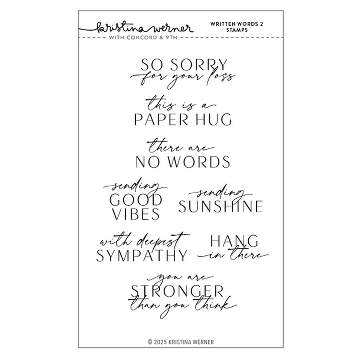 Written Words 2 Stamp Set