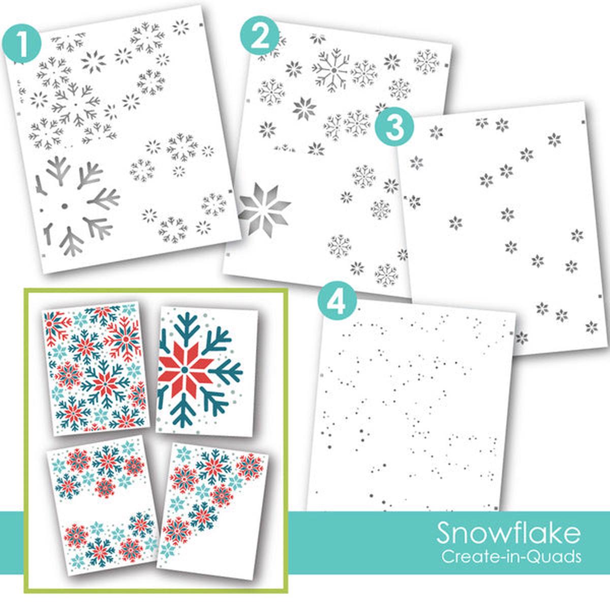 Create-in-Quads - Snowflake Layering Stencil