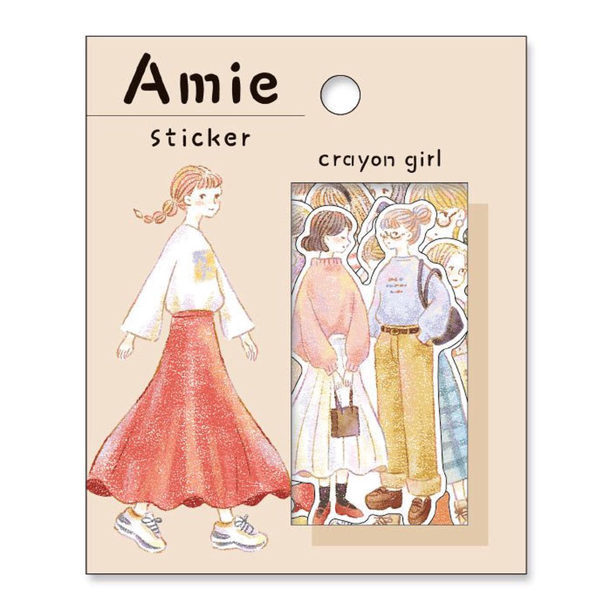 Flake stickers Amie - Crayon girl