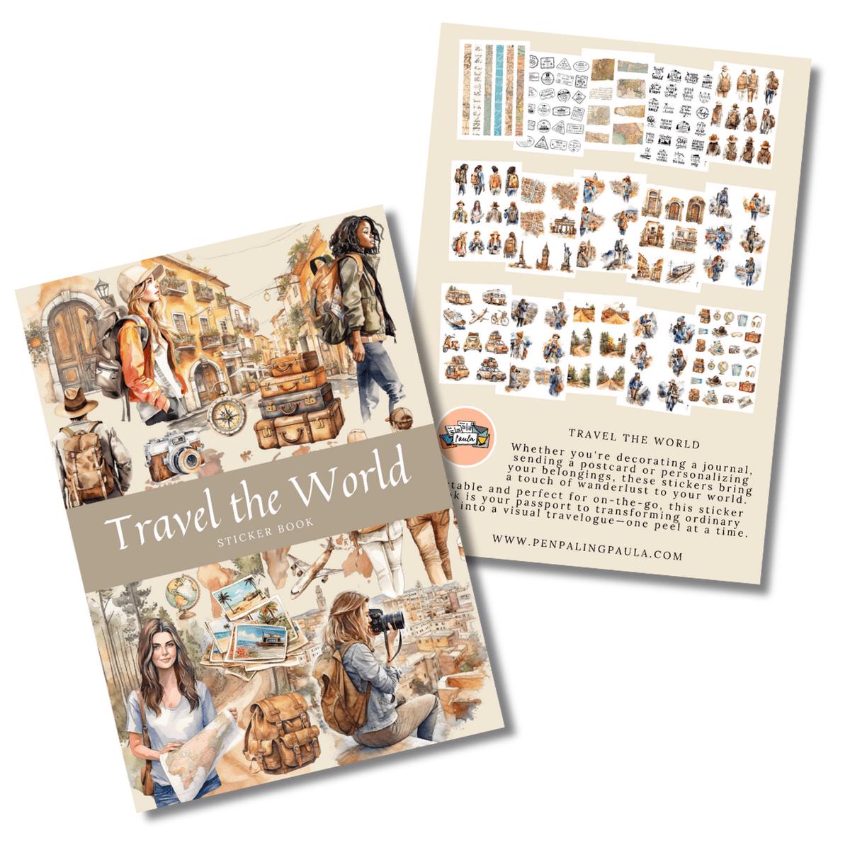 Sticker book - Penpaling Paula - Travel the world