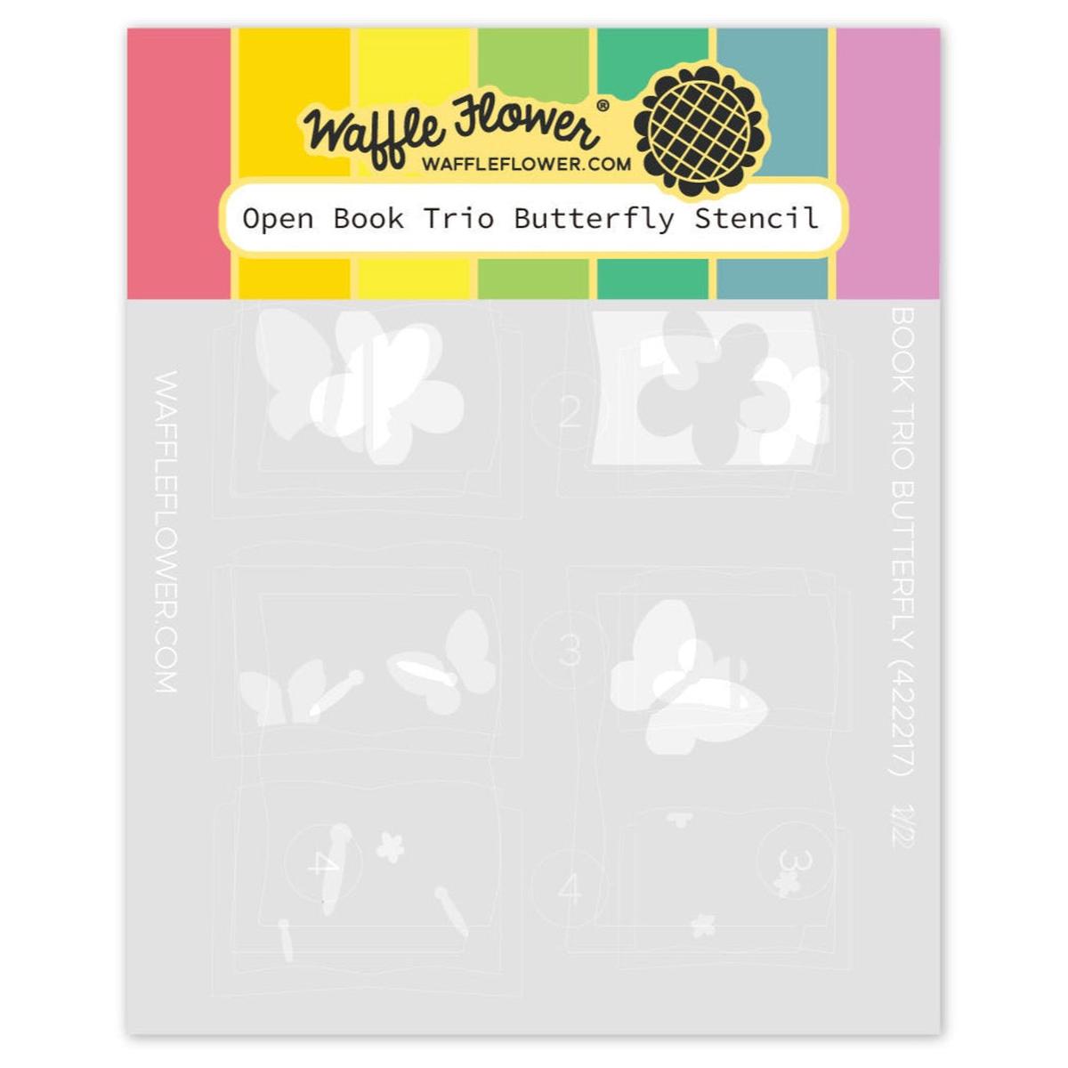 Open Book Trio Butterfly Stencils