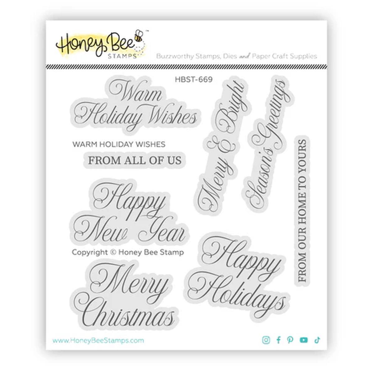 Warm Holiday Wishes Stamp Set