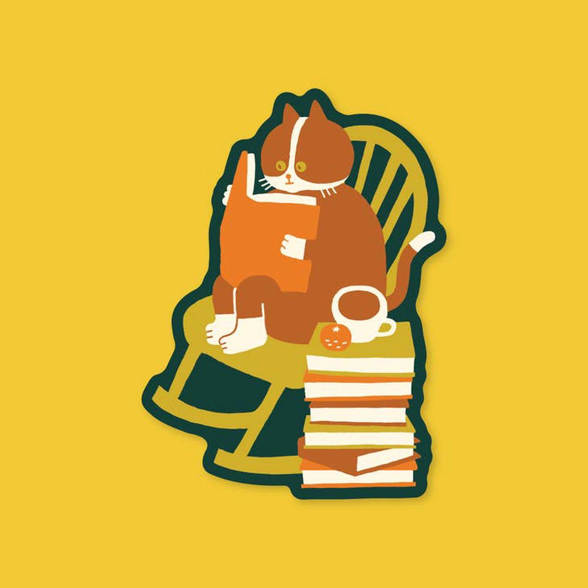 Reader Vinyl Sticker