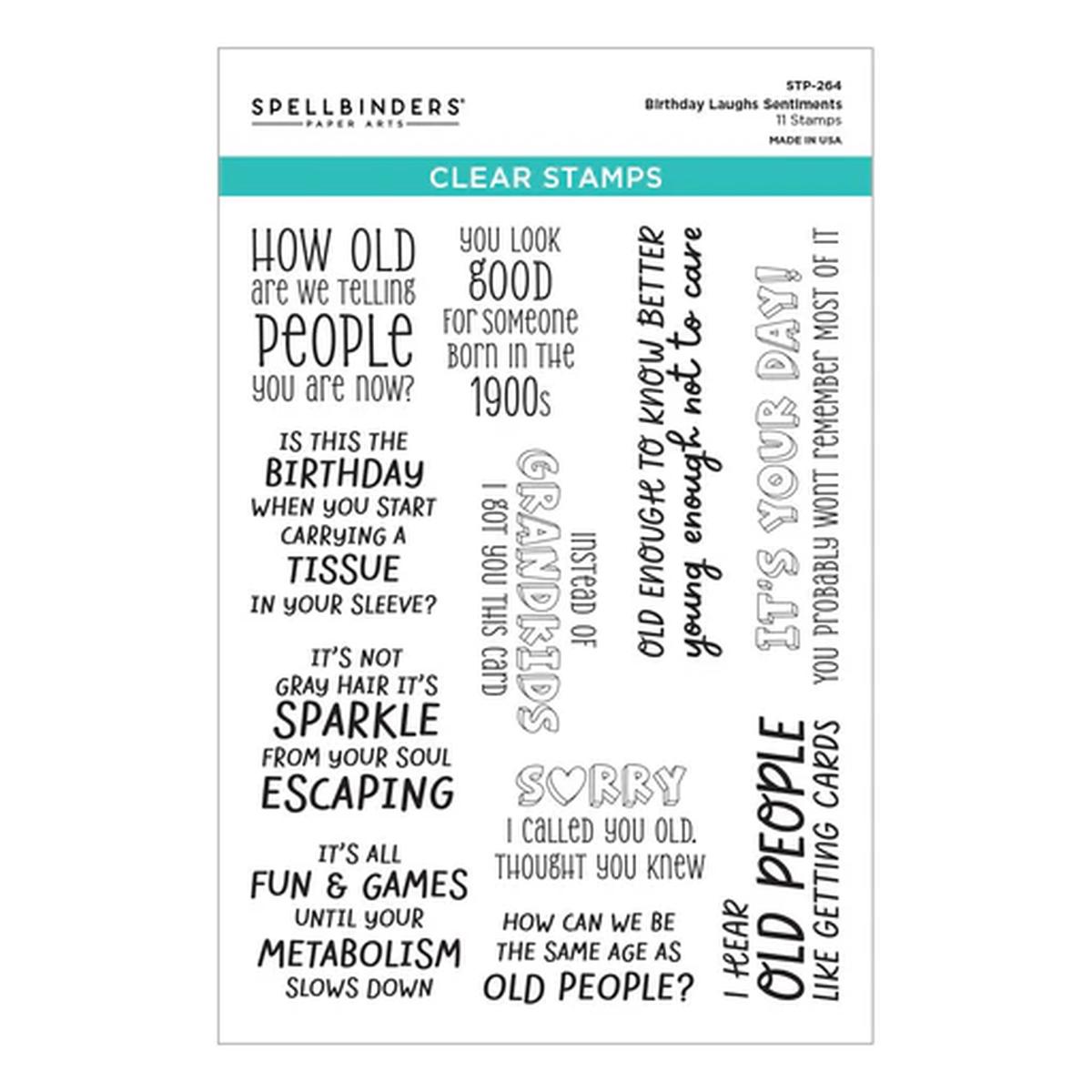 Birthday Laughs Sentiments Stamp Set