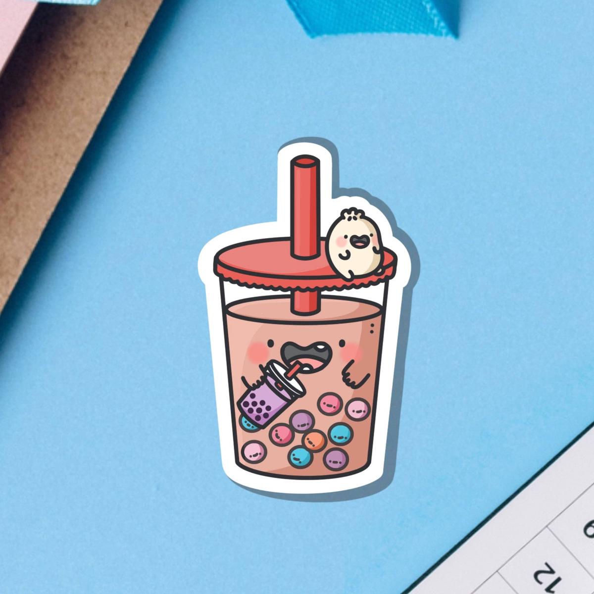 Bubble Tea Vinyl Sticker