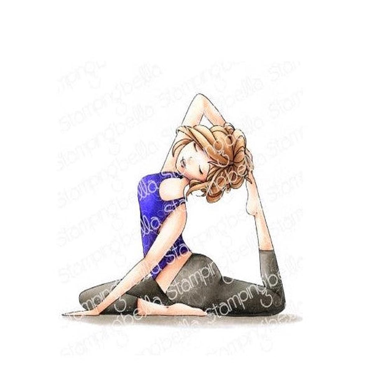 Yoga Mochi Girl Stamp