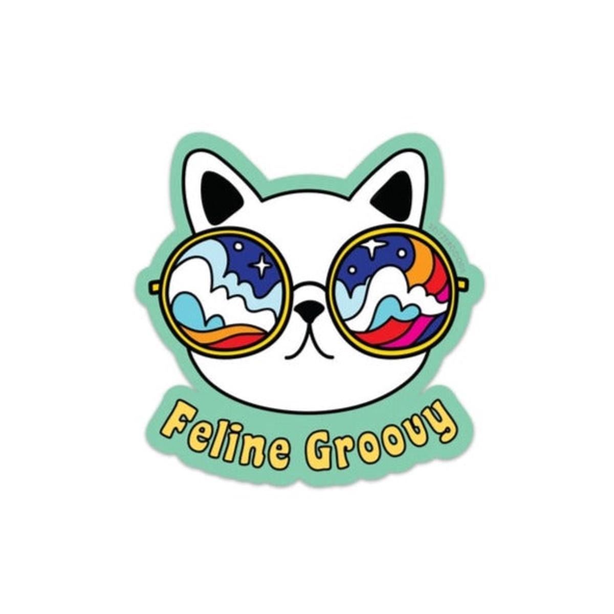 Feline Groovy Sticker