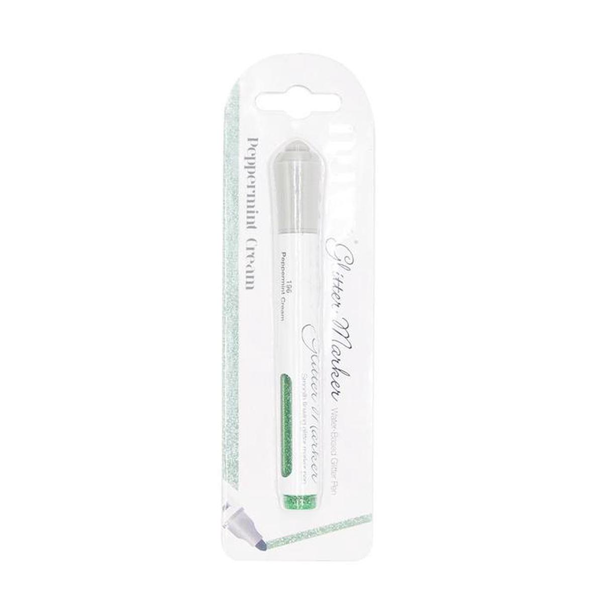 Nuvo Glitter Marker Pen Peppermint Cream