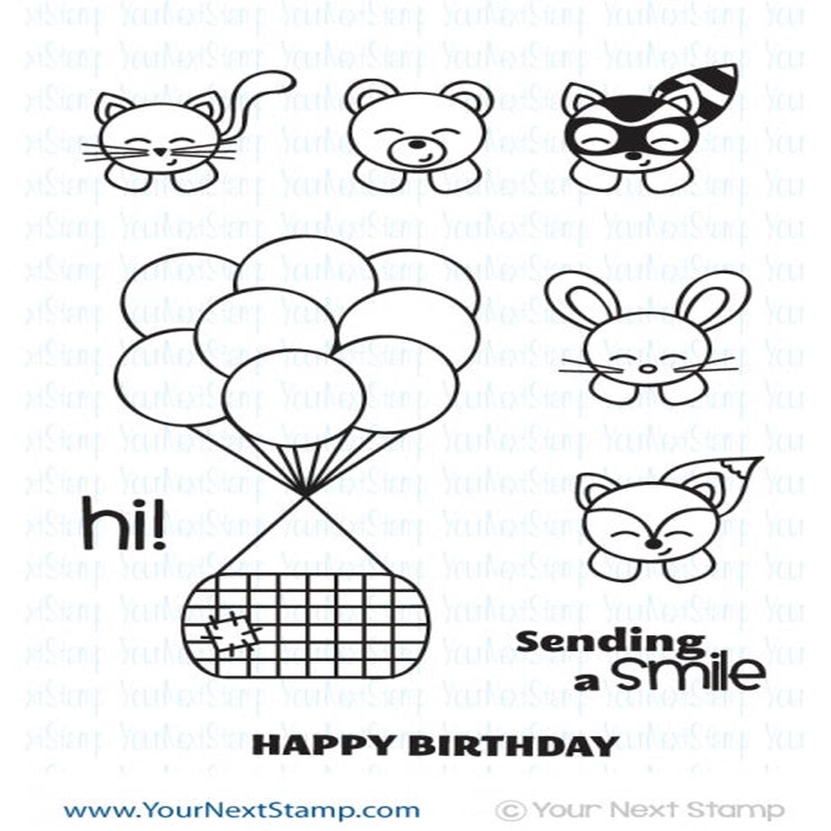 Basket Animals Stamp Set