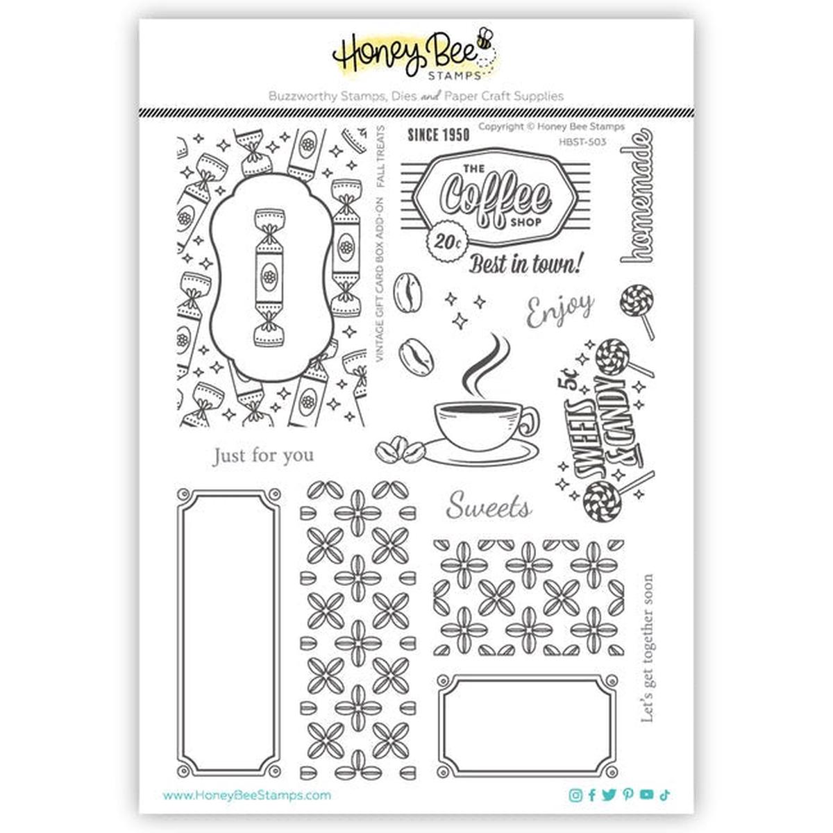 Vintage Gift Card Box Add-On - Fall Treats Stamp Set