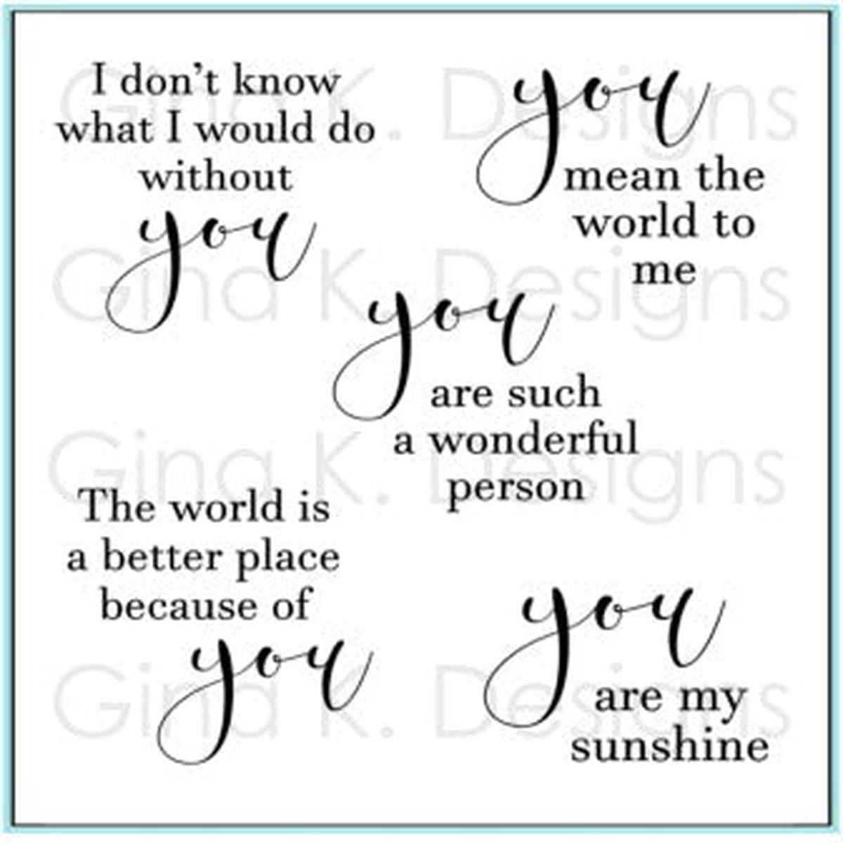 All About You Mini Stamp Set