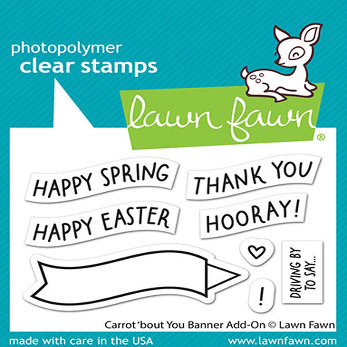 Carrot 'Bout You Banner Add-On Stamp Set