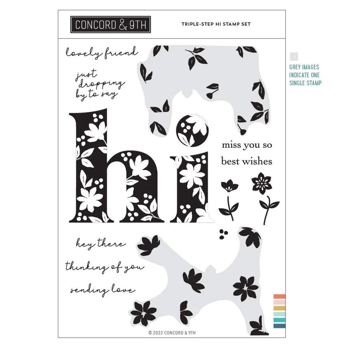 Triple-Step Hi Stamp Set