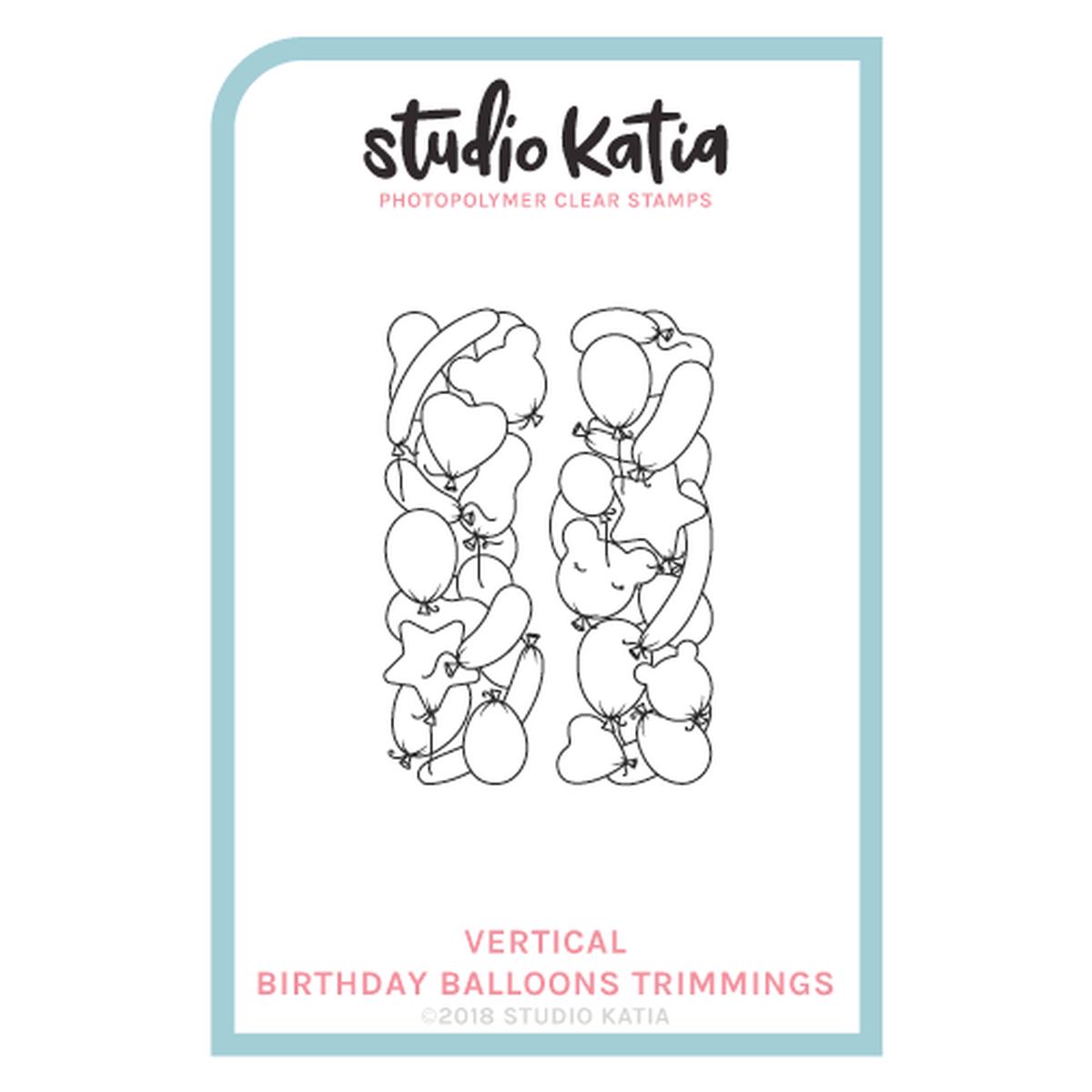 Vertical Birthday Balloon Stamp Set