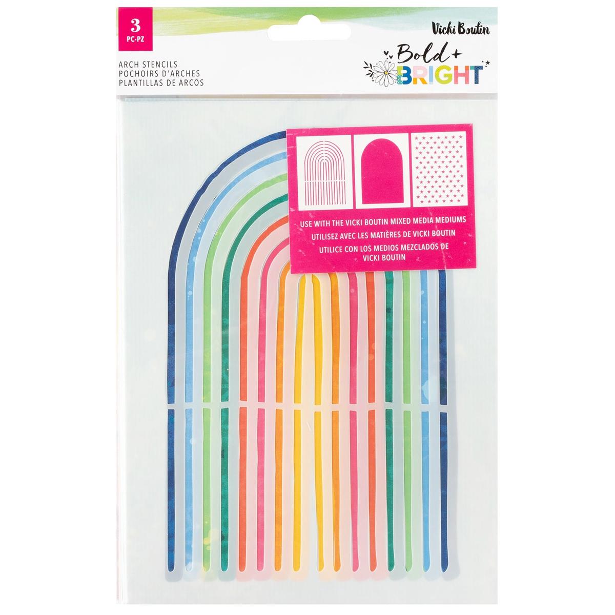 Bold & Bright Arches Stencil Pack