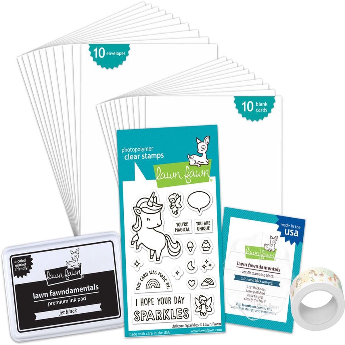 Unicorn Sparkles Kids Cardmaking Kit