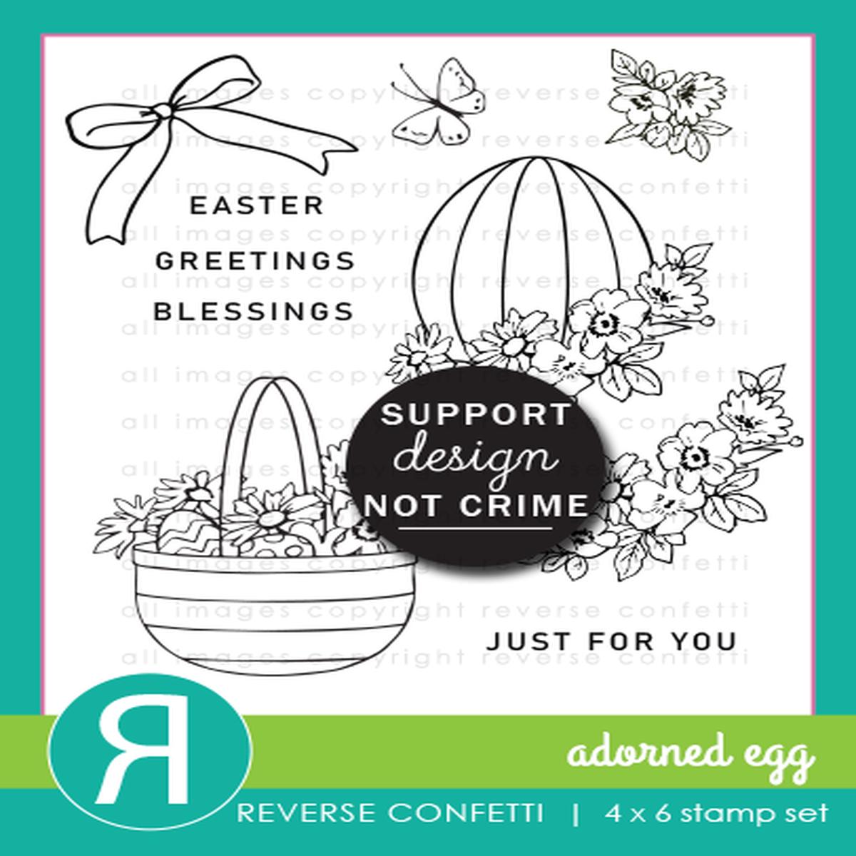 Adorned Egg Stamp Set