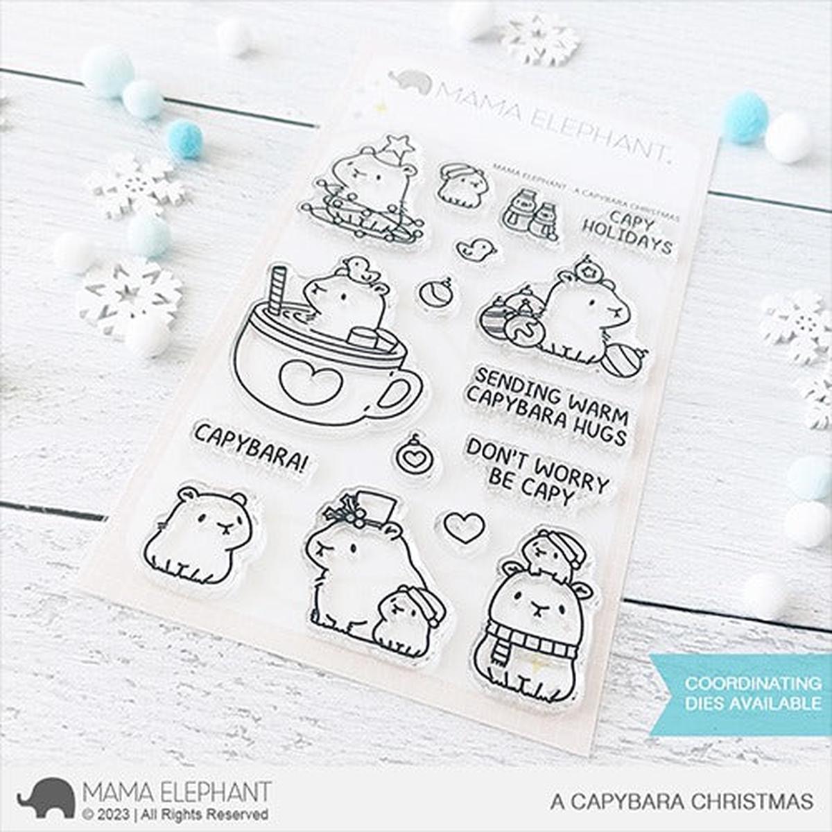 A Capybara Christmas Stamp Set
