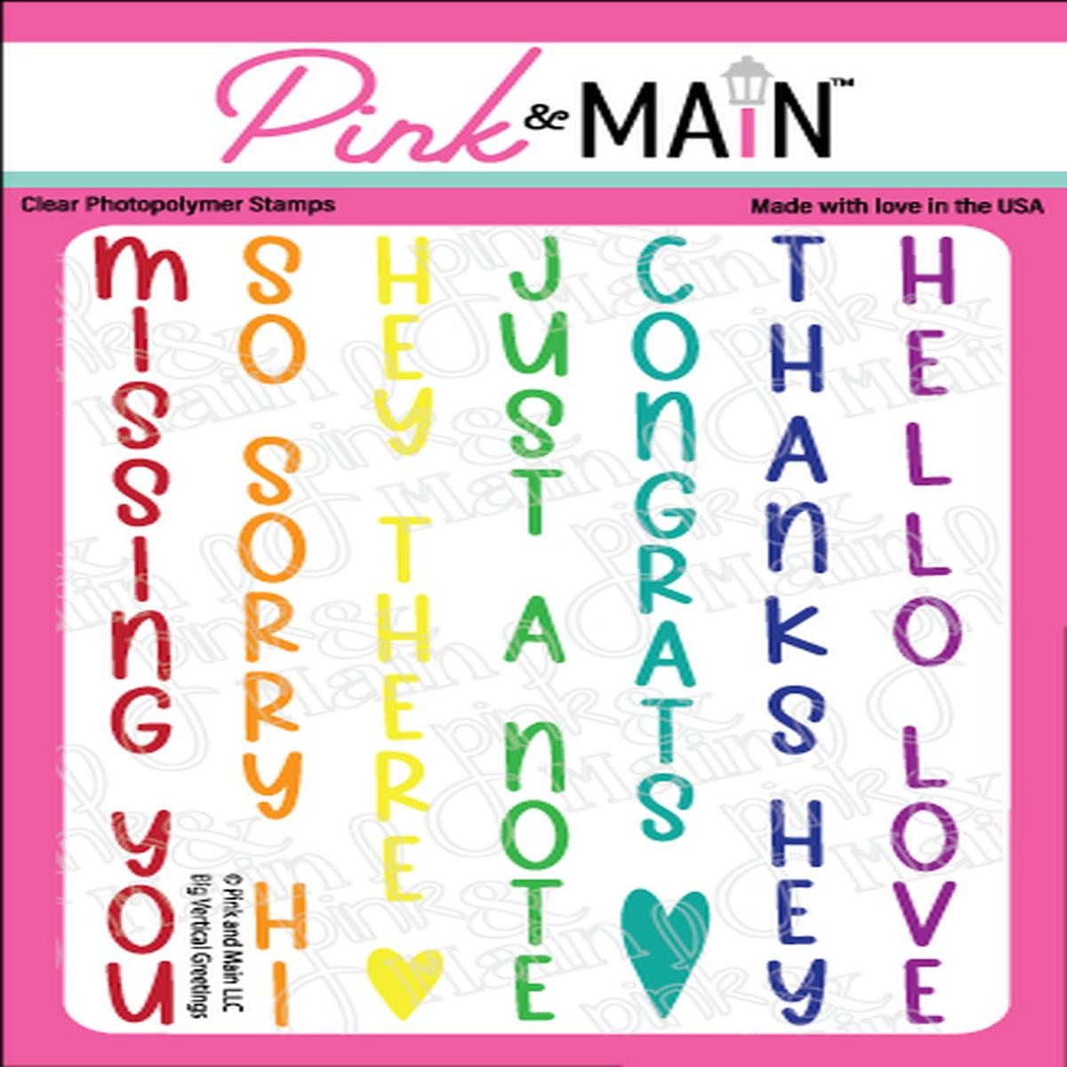 Big Vertical Greetings Stamp Set