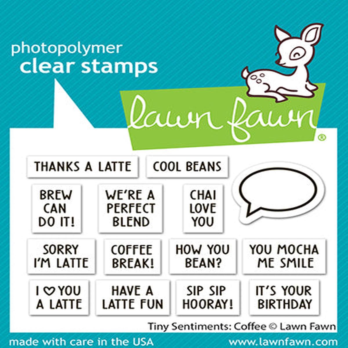 Tiny Sentiments: Coffee Stamp Set