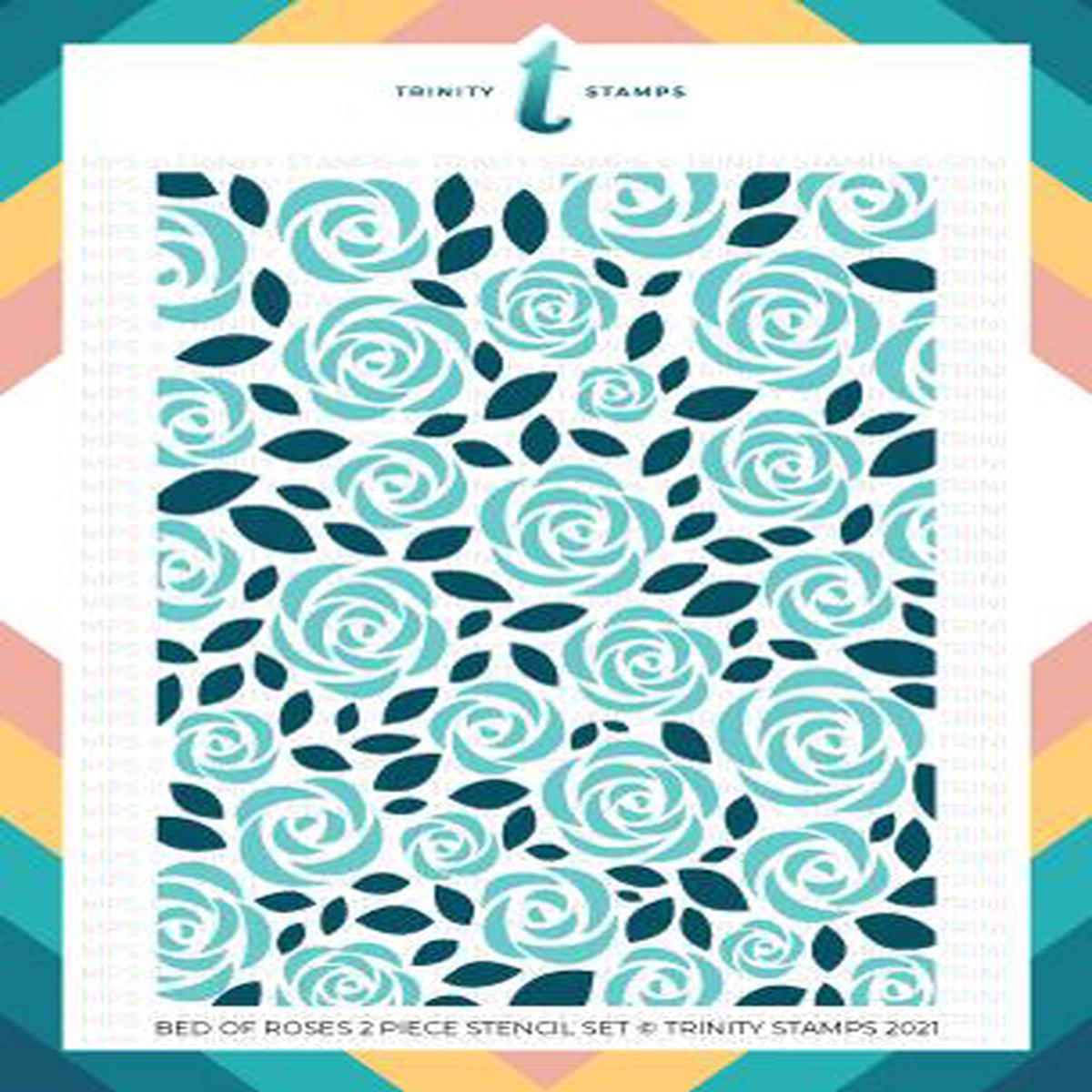 Bed of Roses Stencil Set