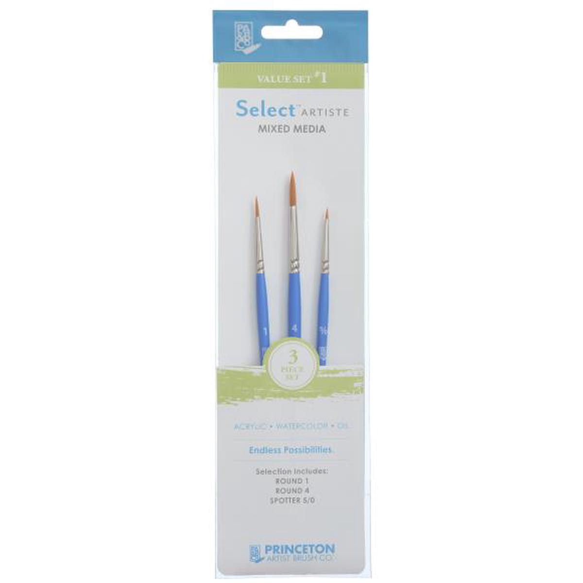Princeton Select Brush Set 3/Pkg