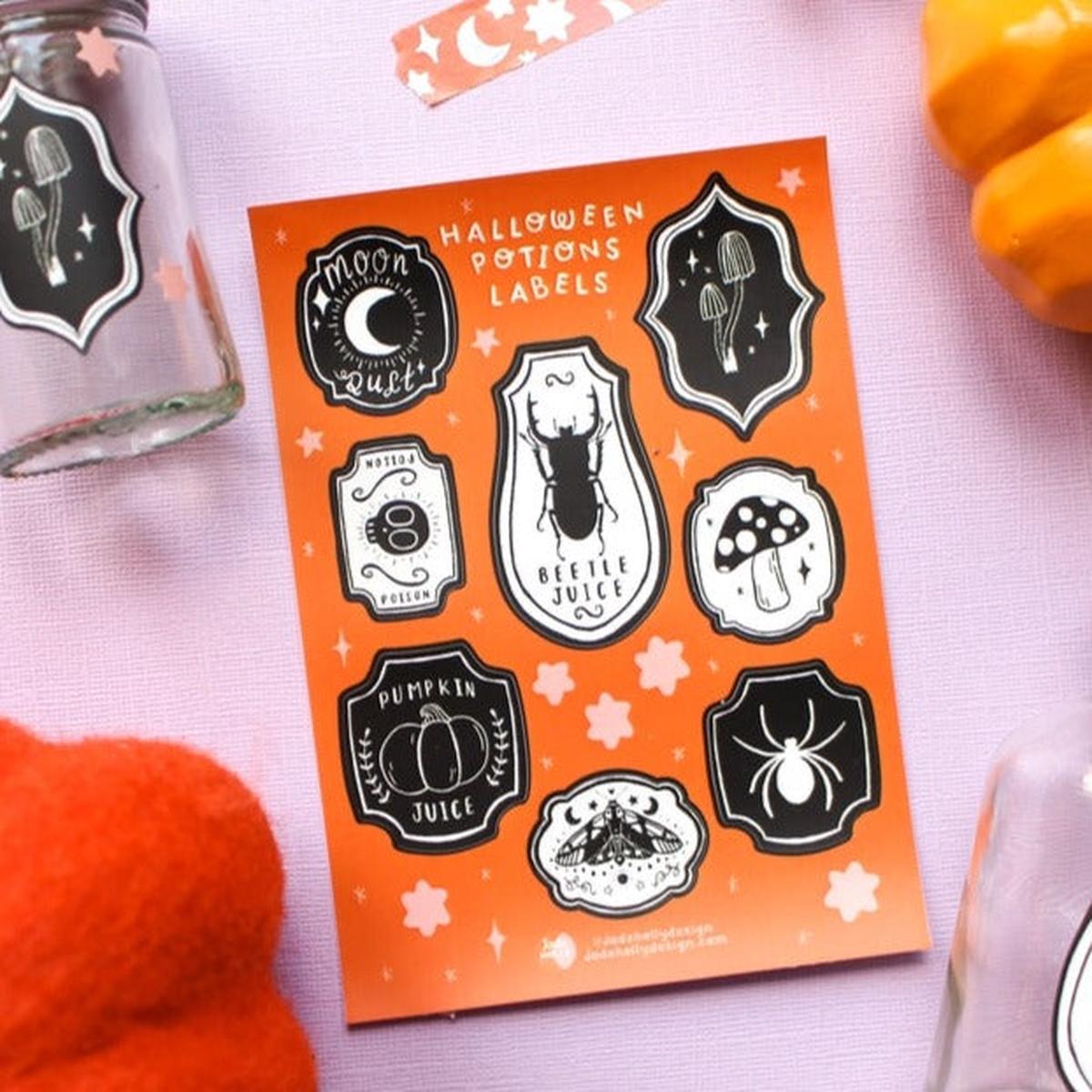 Mini Potion Labels Sticker Sheet