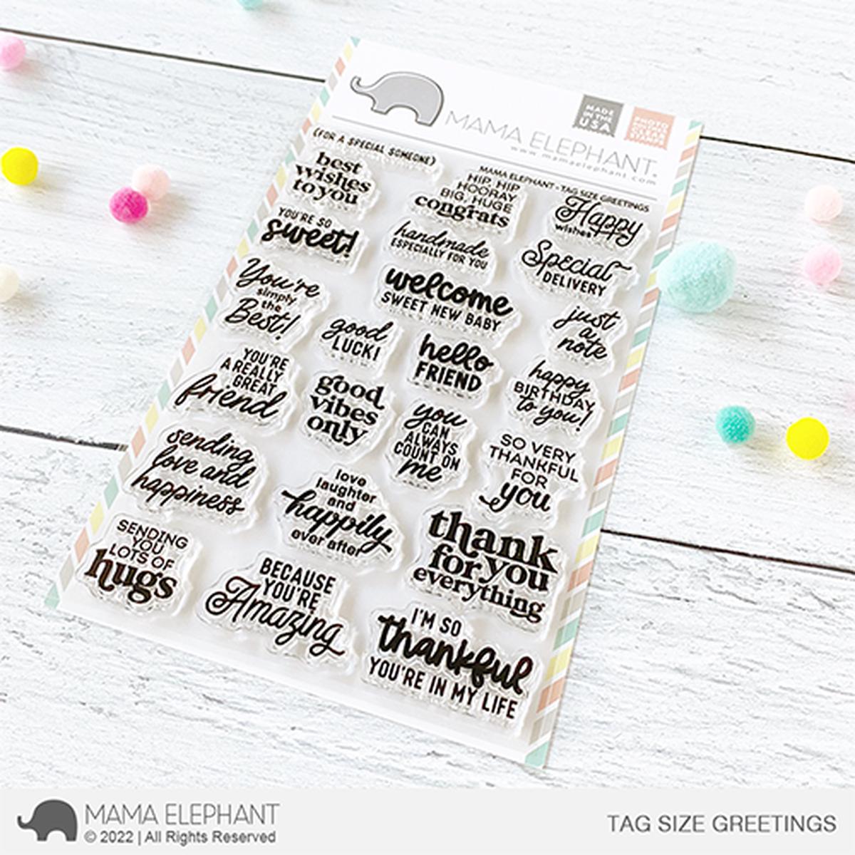 Tag Size Greetings Stamp Set