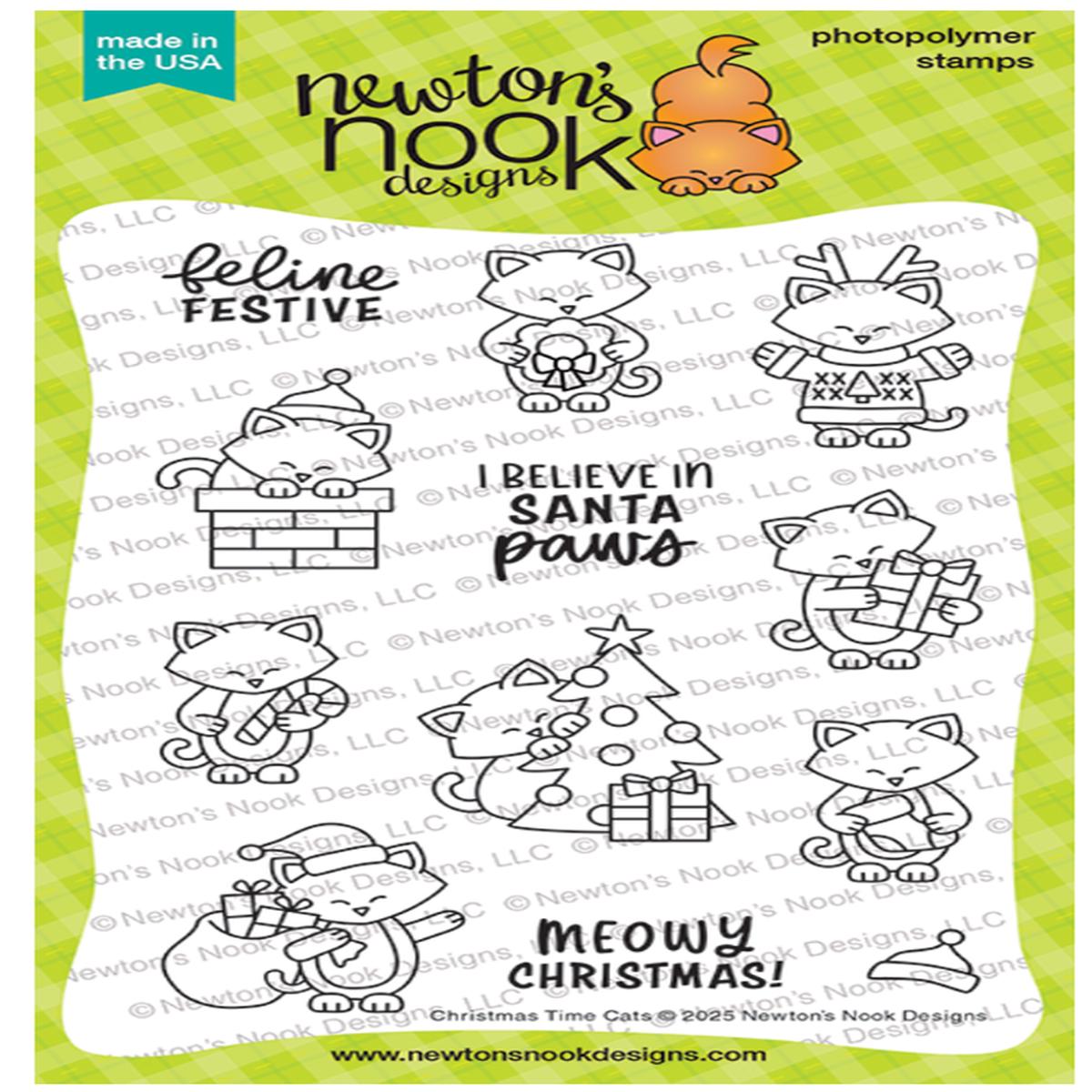 Christmas Time Cats Stamp Set