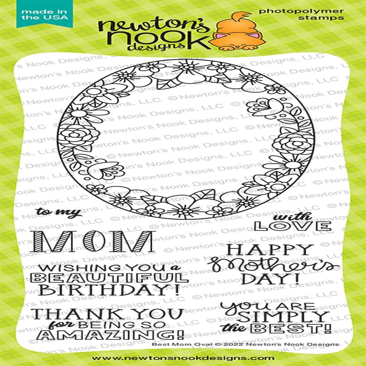 Best Mom Oval Stamp Set