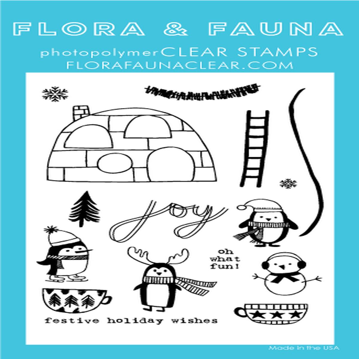 Winter Penguin Party Stamp Set