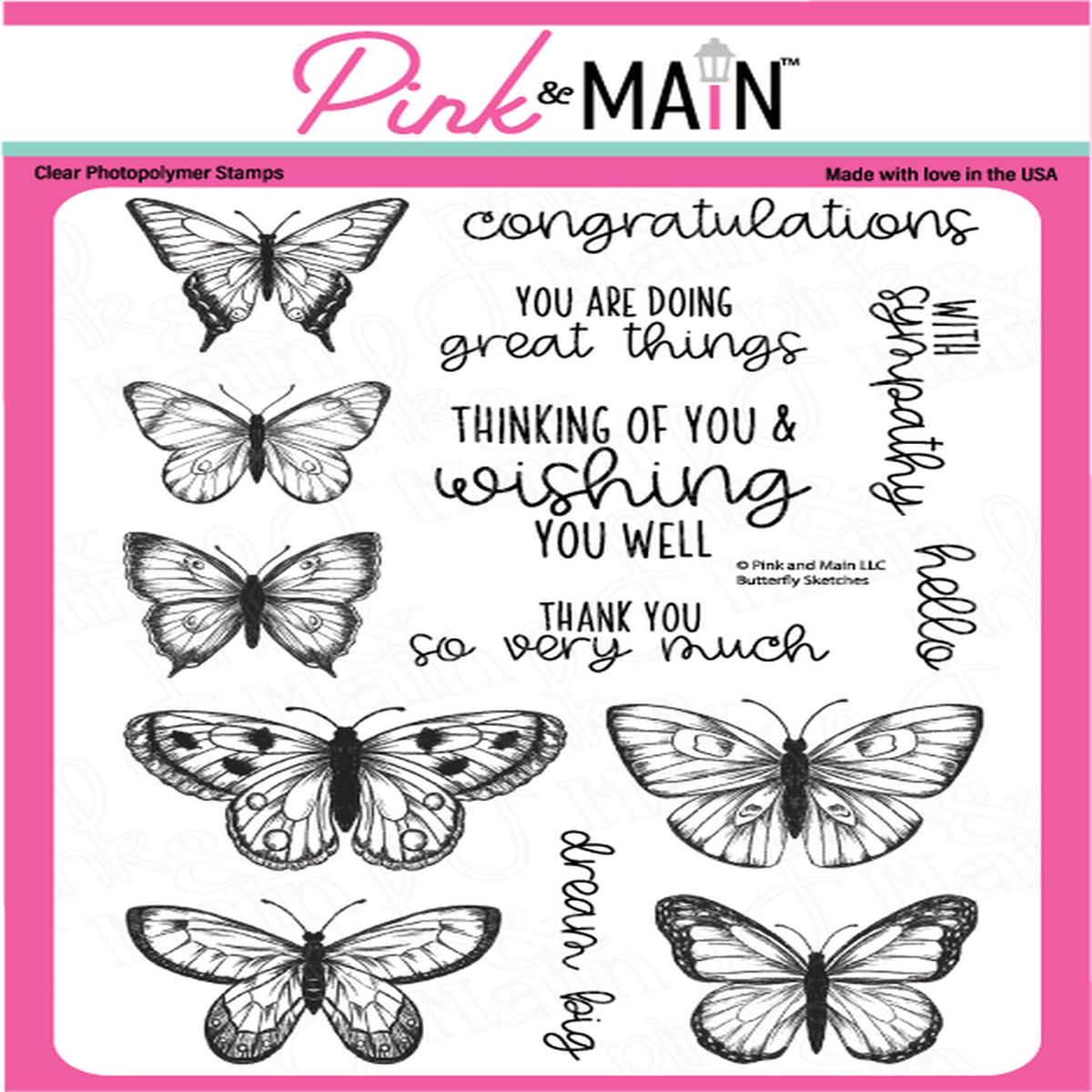 Butterfly Sketches Stamp Set