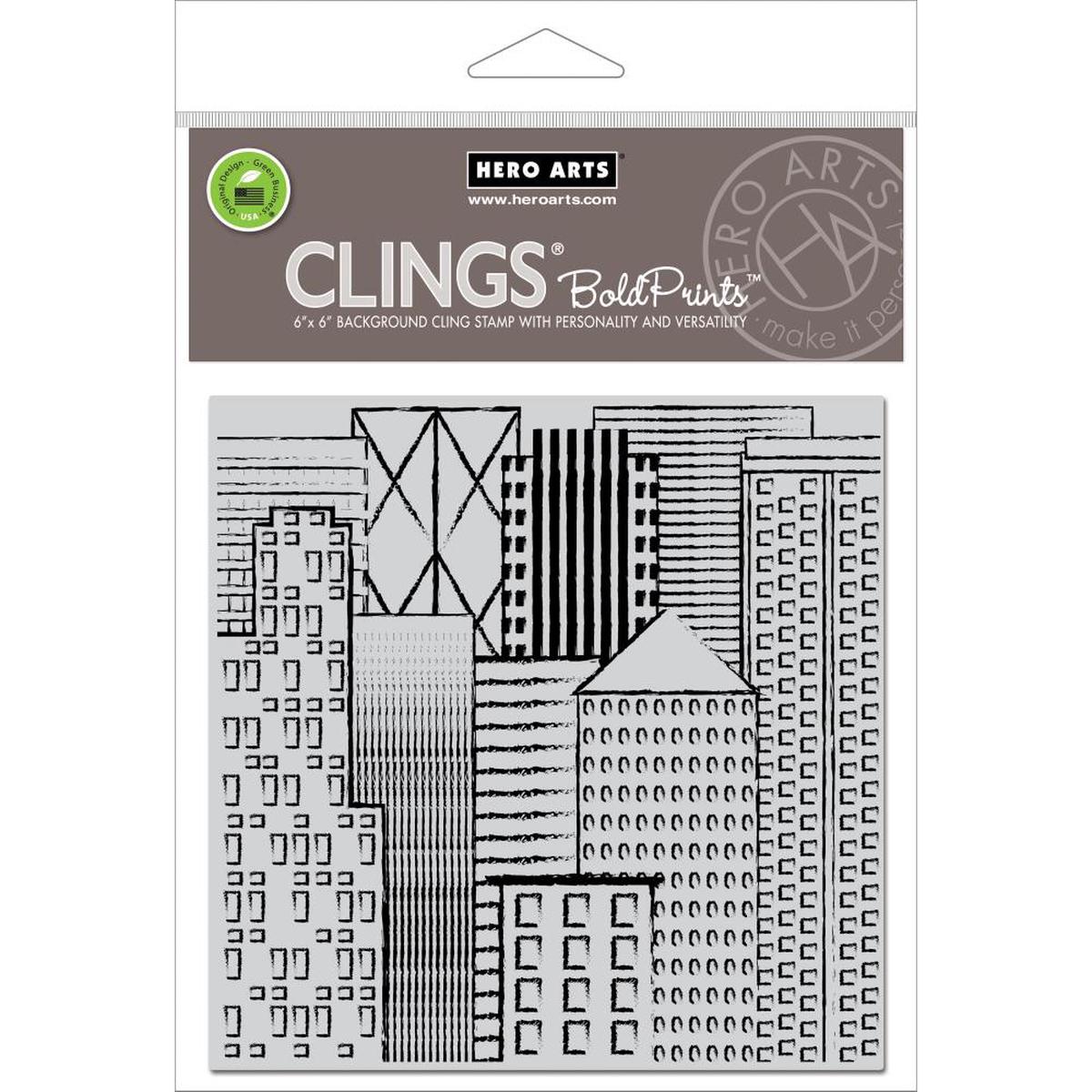 Abstract Skyline Bold Prints Stamp
