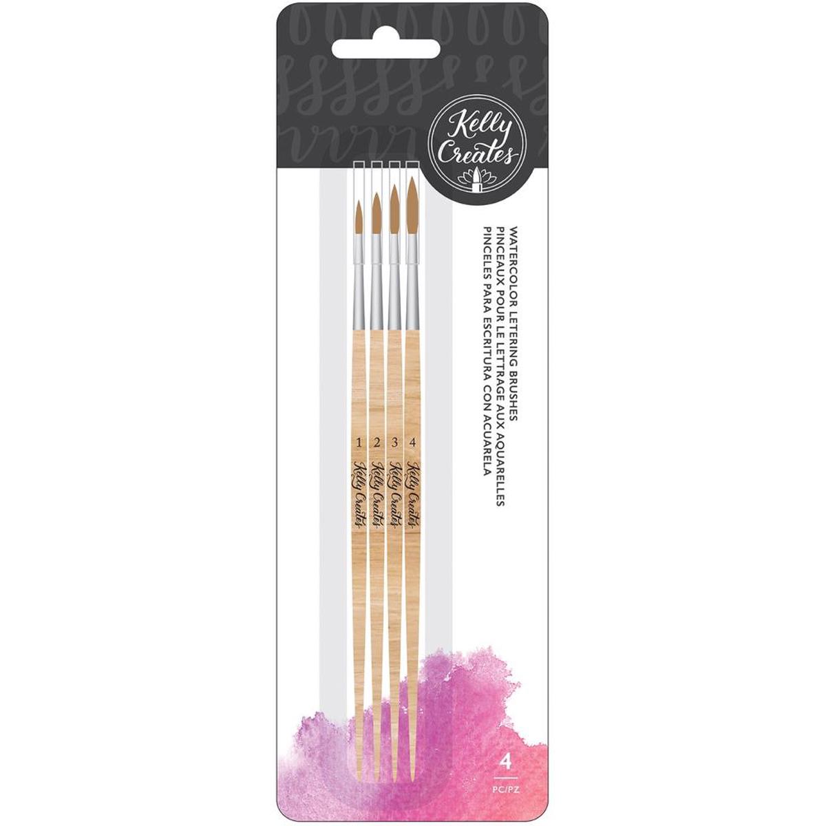 Kelly Creates Watercolor Lettering Brush Set