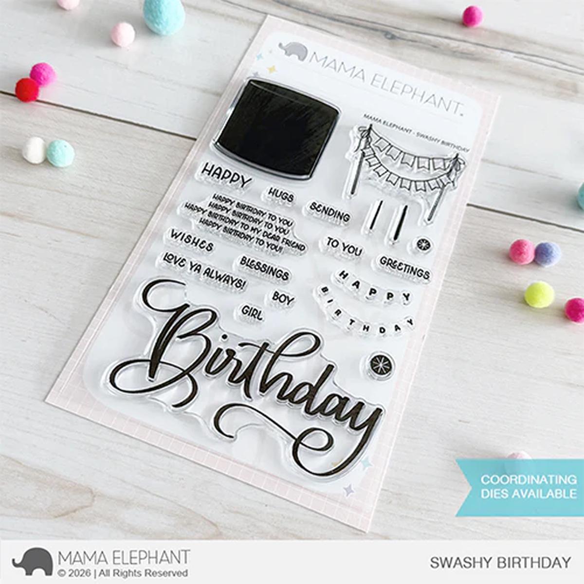Swashy Birthday Stamp Set