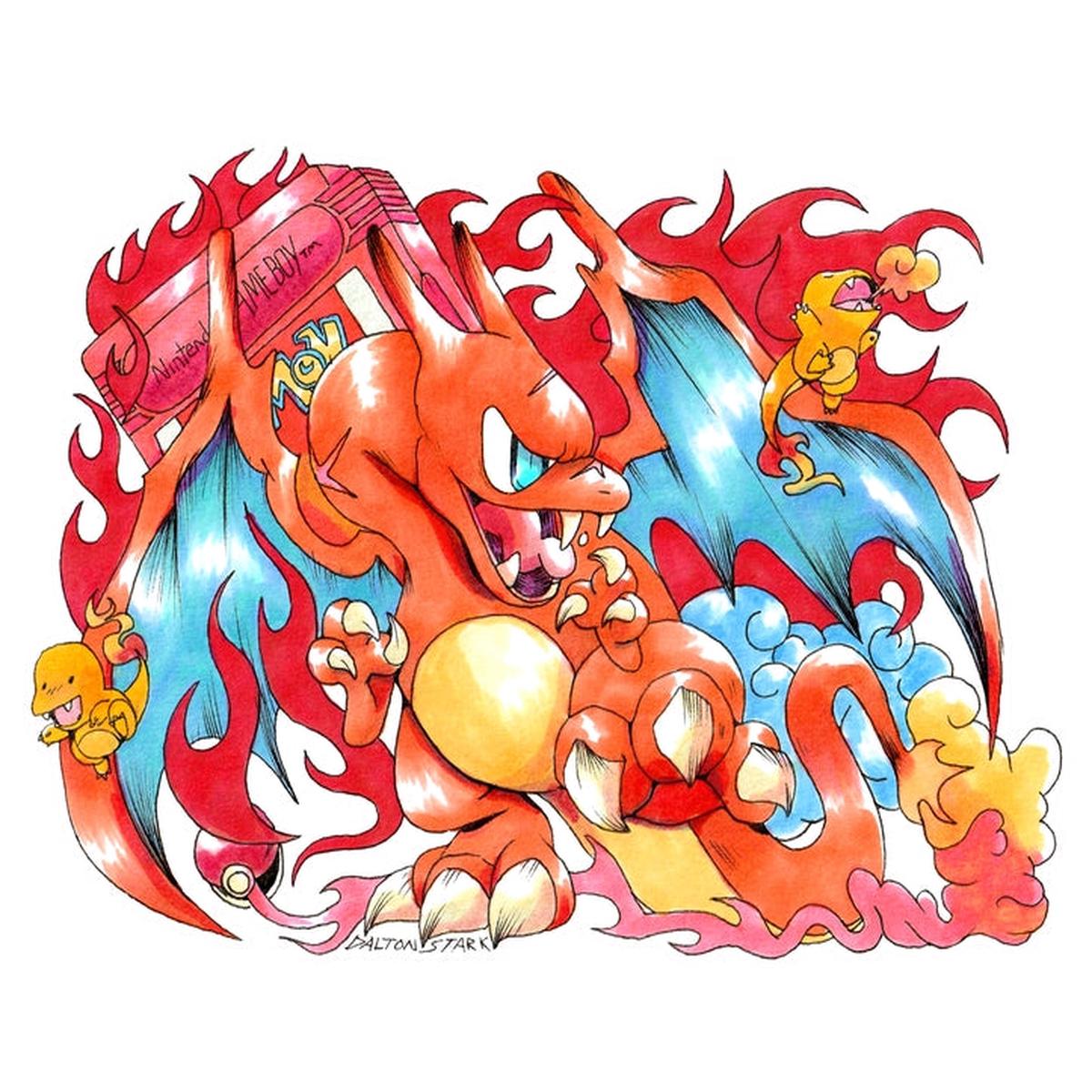 Charizard Gameboy Sticker