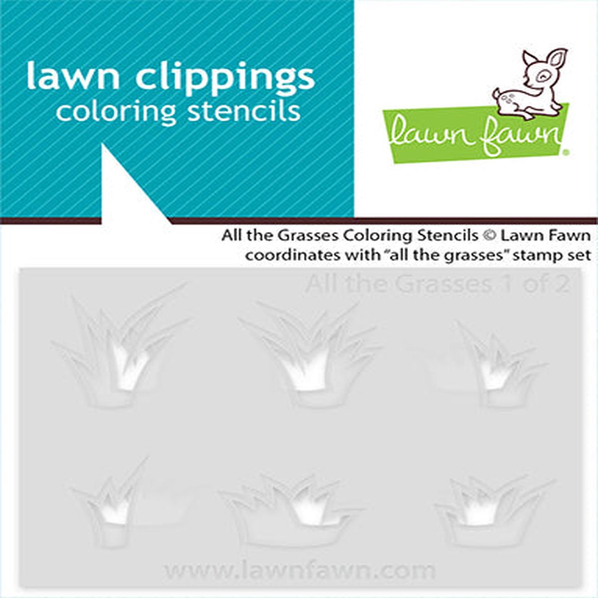 All The Grasses Coloring Stencils