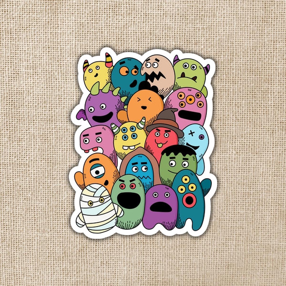 Funny Monster Pile